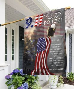 911 Flag Never Forget September 11 American Patriotic Flag THB3201Fv1