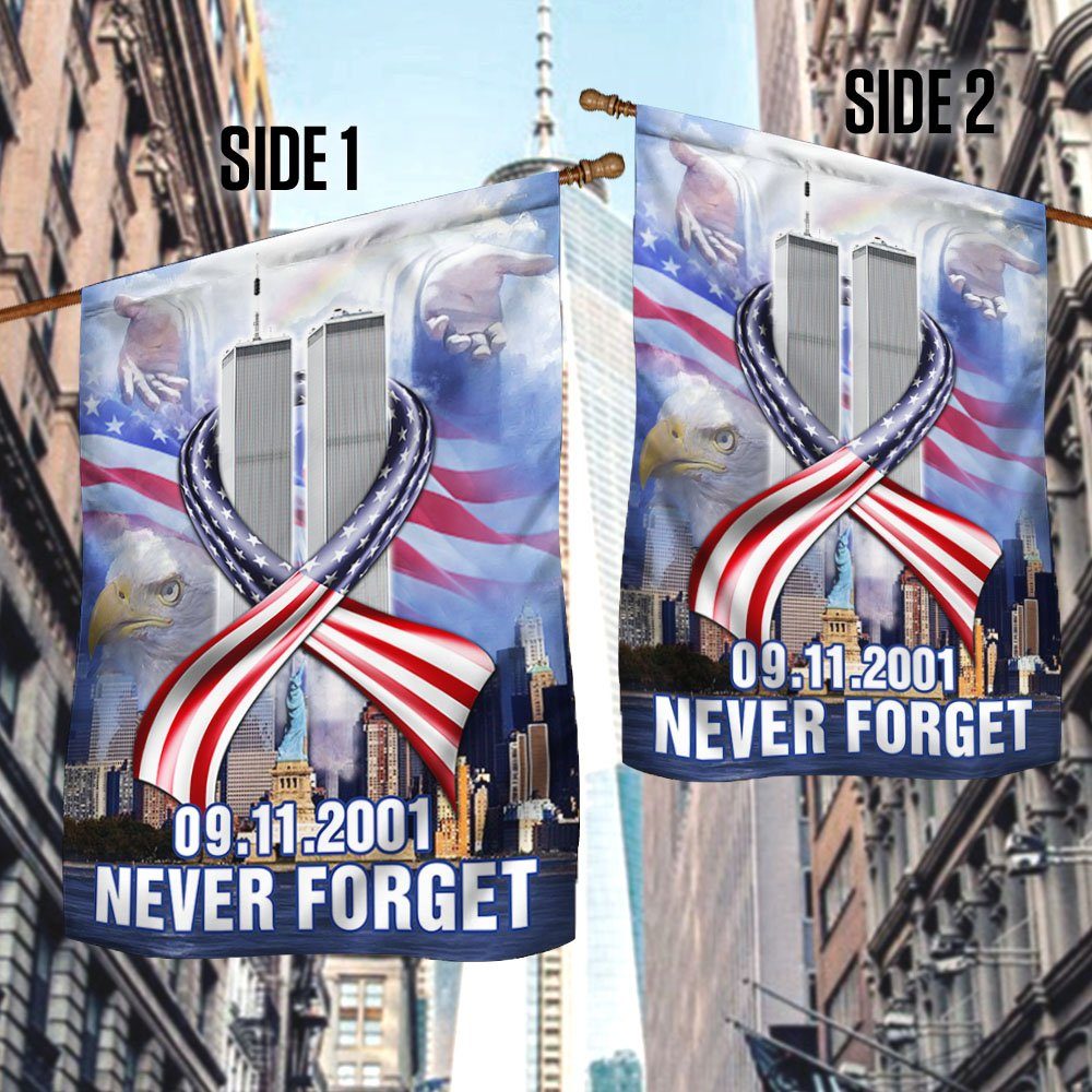 911 Flag Never Forget September 11 American Patriotic Flag THH3249Fv1 - Image 3