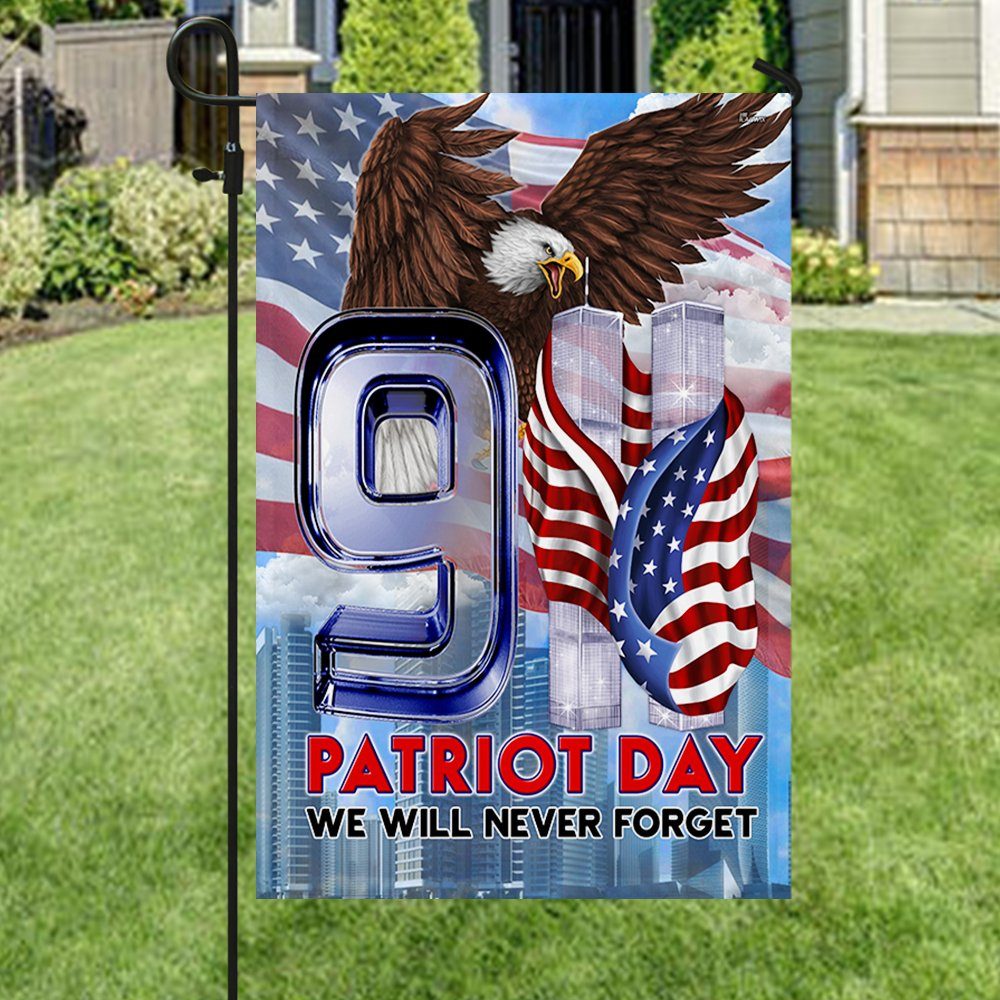911 Flag Patriot Day We Will Never Forget BNN386F - Image 6