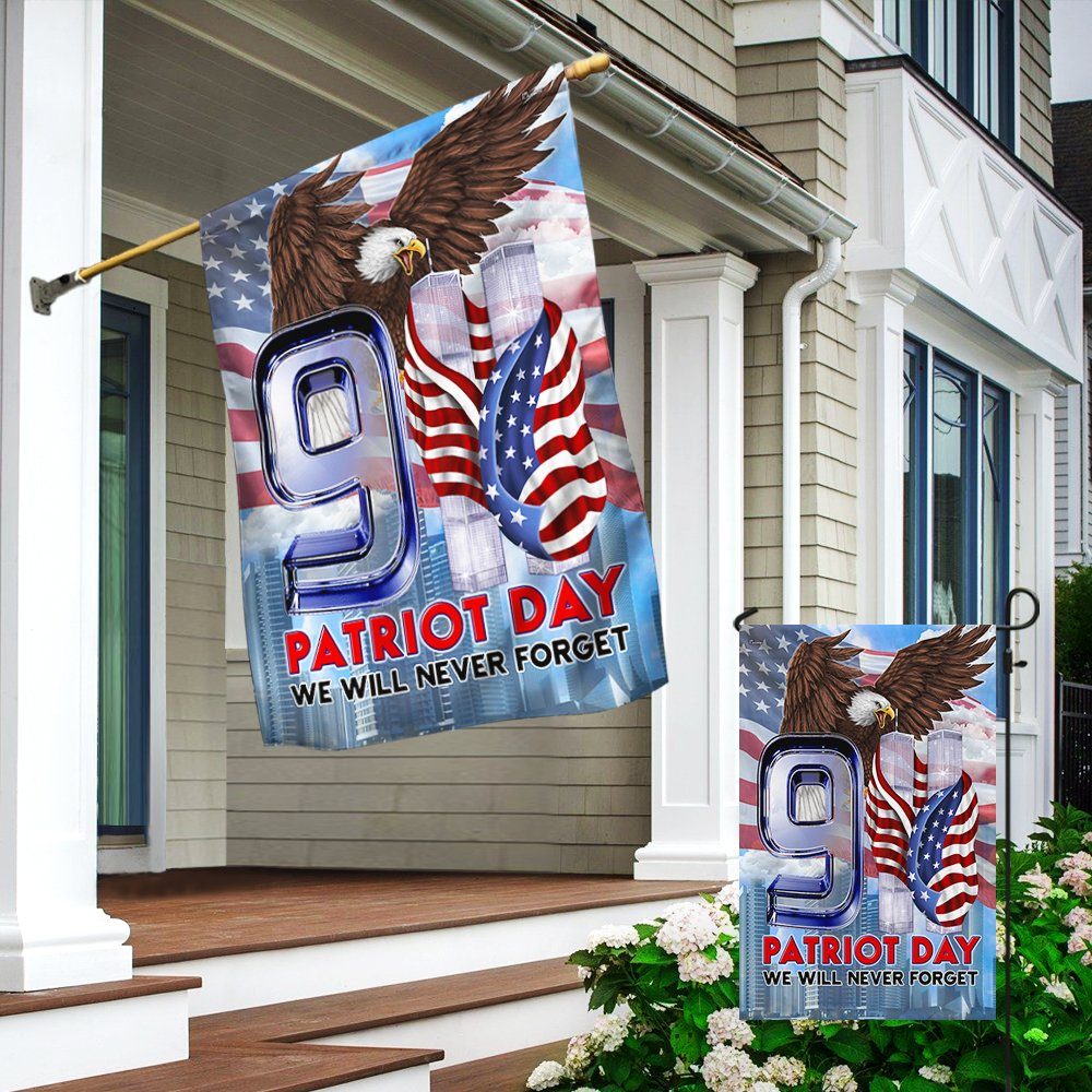 911 Flag Patriot Day We Will Never Forget BNN386F - Image 3
