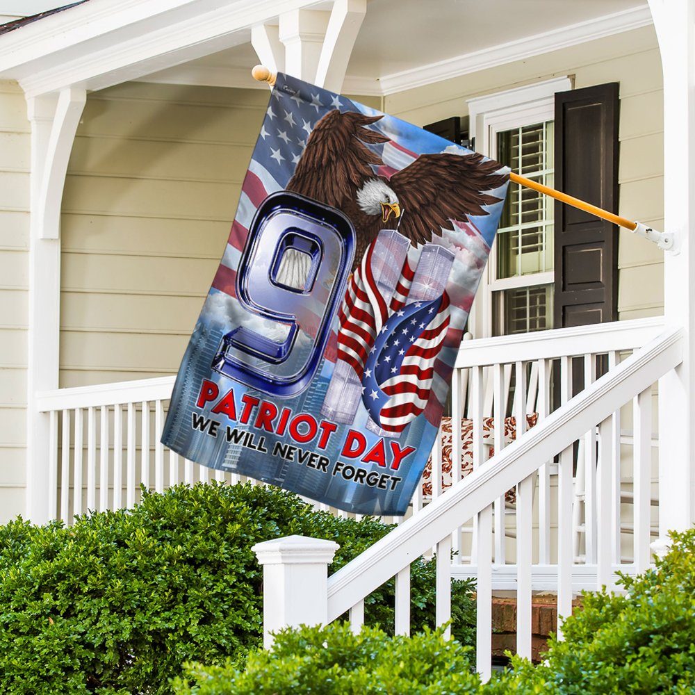 911 Flag Patriot Day We Will Never Forget BNN386F - Image 5