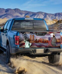 911 flag the heart never forgets the memories within patriot day 9.11 truck tailgate decal sticker wrap mbh65f 8123