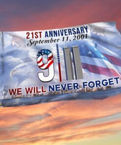 911 Grommet Flag We Will Never Forget 21th Anniversary BNN147GF
