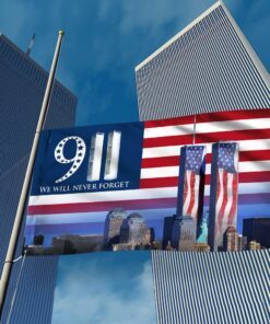 911 Grommet Flag We Will Never Forget 911 Patriot Day BNN406GF