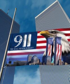 911 Grommet Flag We Will Never Forget 911 Patriot Day BNN406GFv1