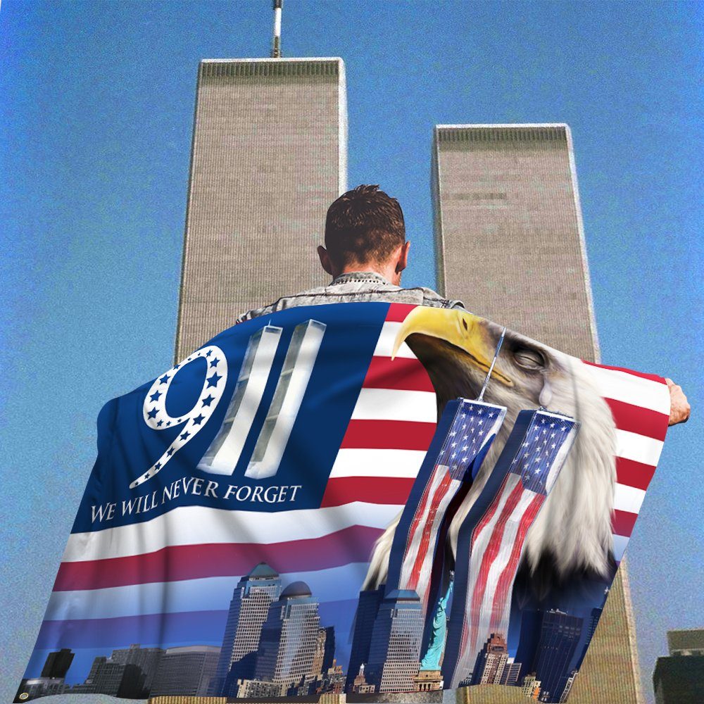 911 Grommet Flag We Will Never Forget 911 Patriot Day BNN406GFv1 - Image 6