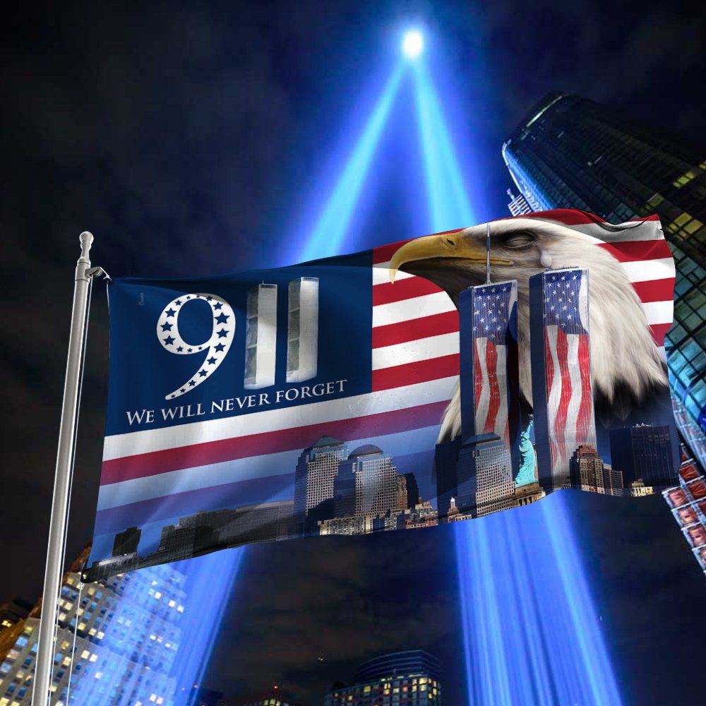 911 Grommet Flag We Will Never Forget 911 Patriot Day BNN406GFv1 - Image 5