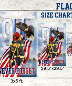 911 memorial september 11th never forget flag mln320f 1137