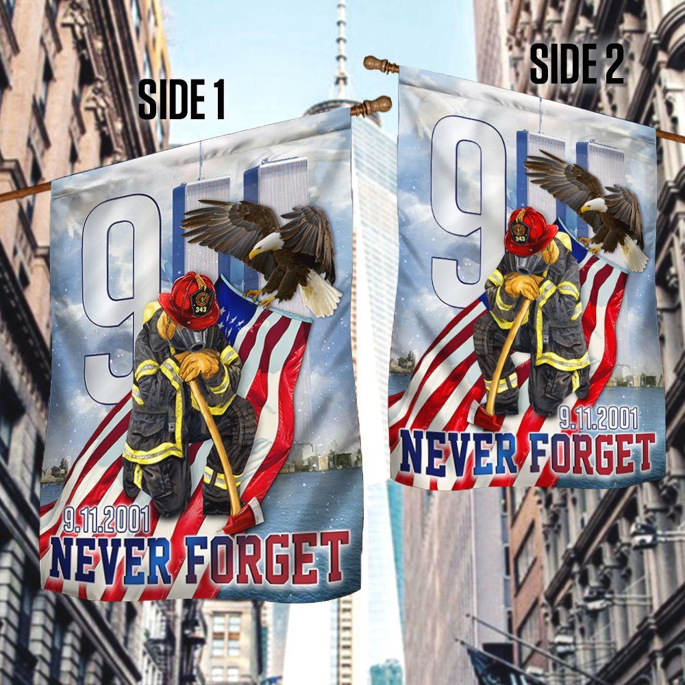 911 Memorial September 11th Never Forget Flag MLN320F - Image 3