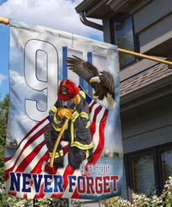 911 memorial september 11th never forget flag mln320f 5591