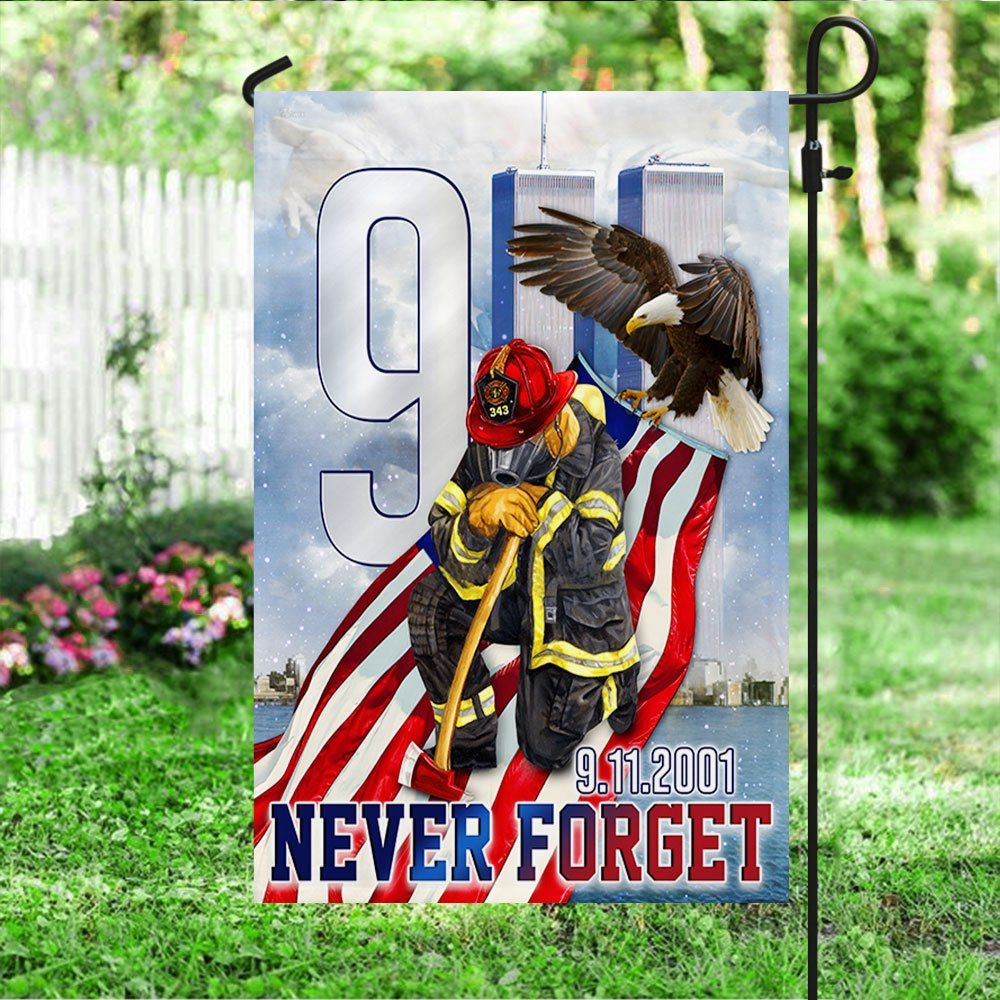 911 Memorial September 11th Never Forget Flag MLN320F - Image 4
