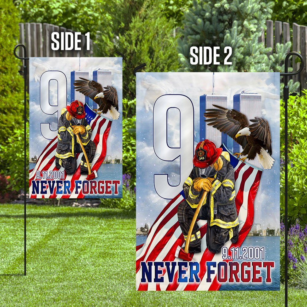 911 Memorial September 11th Never Forget Flag MLN320F - Image 6