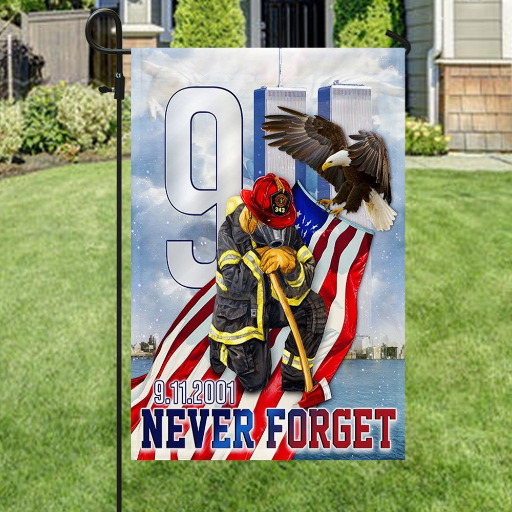 911 Memorial September 11th Never Forget Flag MLN320F - Image 5