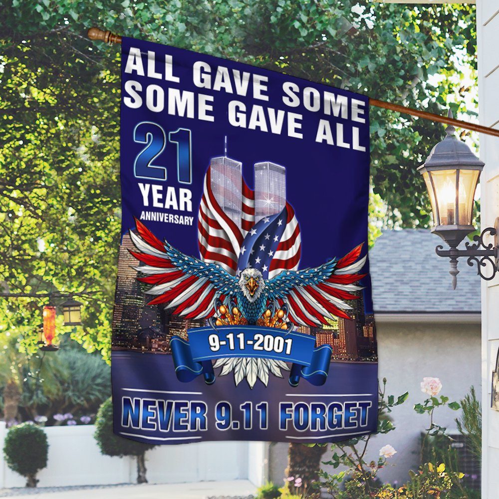 911 Never Forget Patriot Day September 11th All Gave Some Some Gave All Flag MLN356F - Image 2