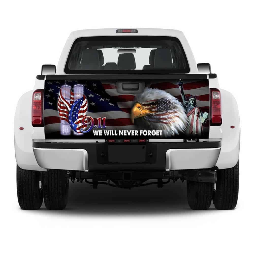 911 Never Forget Truck Tailgate Decal Sticker Wrap PN334TD - Image 5