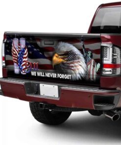 911 never forget truck tailgate decal sticker wrap pn334td 6396