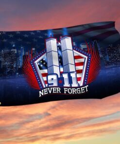 911 Patriot Day Grommet Flag 9/11 Never Forget TQN367GF