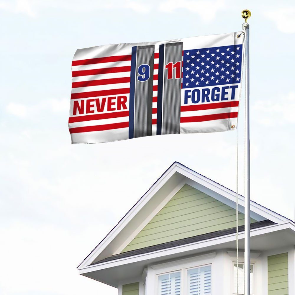 911 Patriot Day Grommet Flag September 11 Attacks Never Forget 9/11 TQN271GF - Image 4