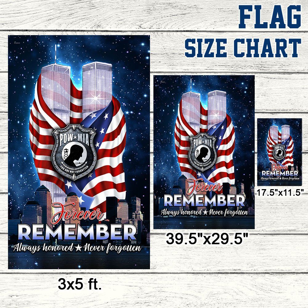 911 Patriot Day POW/MIA Flag September 11 Attacks Never Forget 9/11  TQN329F - Image 7