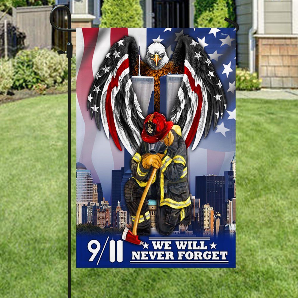 911 Patriot Day We Will Never Forget September 11th Flag MLN354F - Image 5