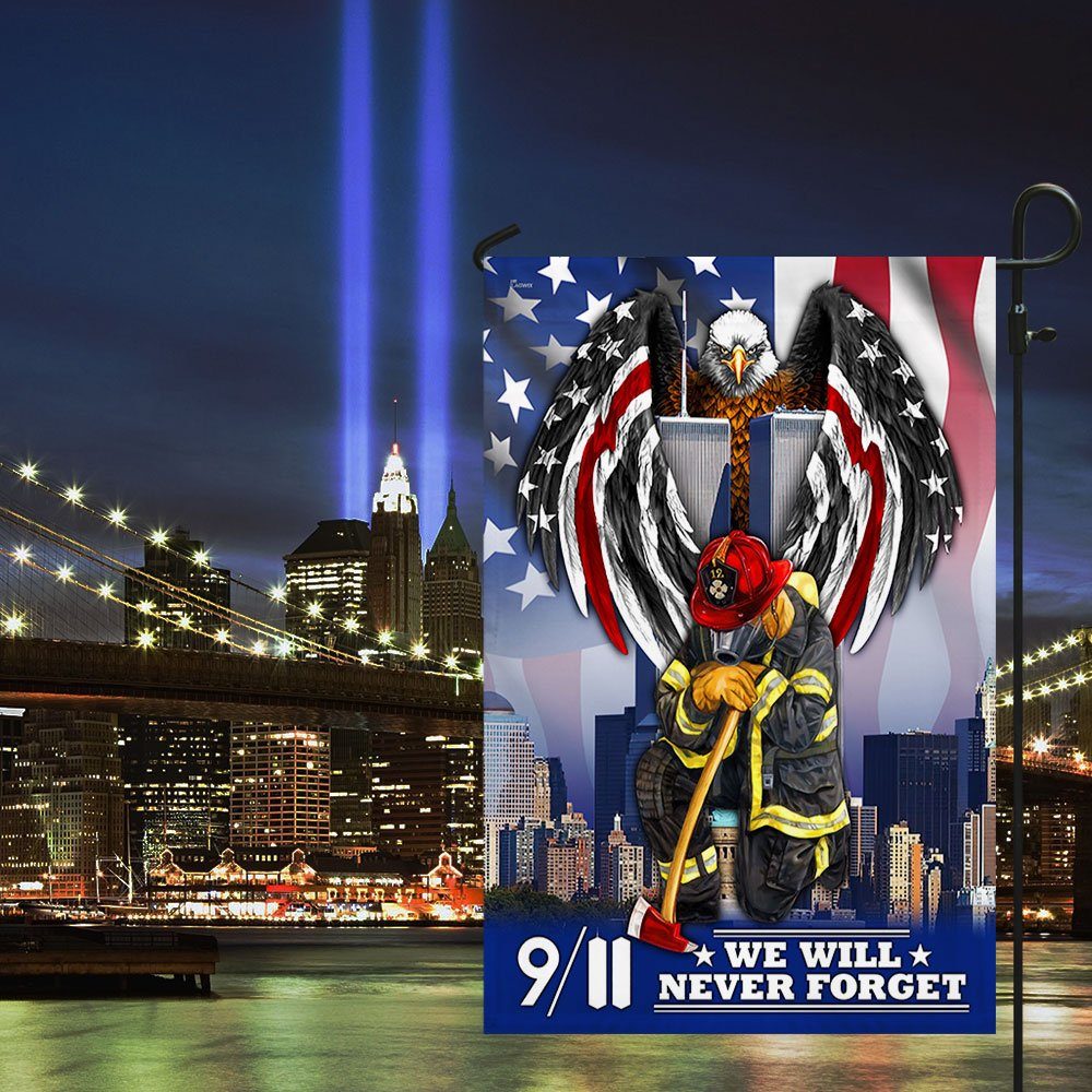 911 Patriot Day We Will Never Forget September 11th Flag MLN354F - Image 4
