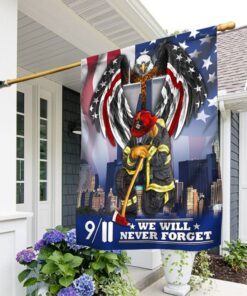 911 Patriot Day We Will Never Forget September 11th Flag MLN354F