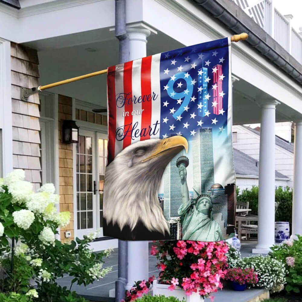 9 11 Never Forget Eagle Flagwix™ Forever In Our Heart 911 American Flag