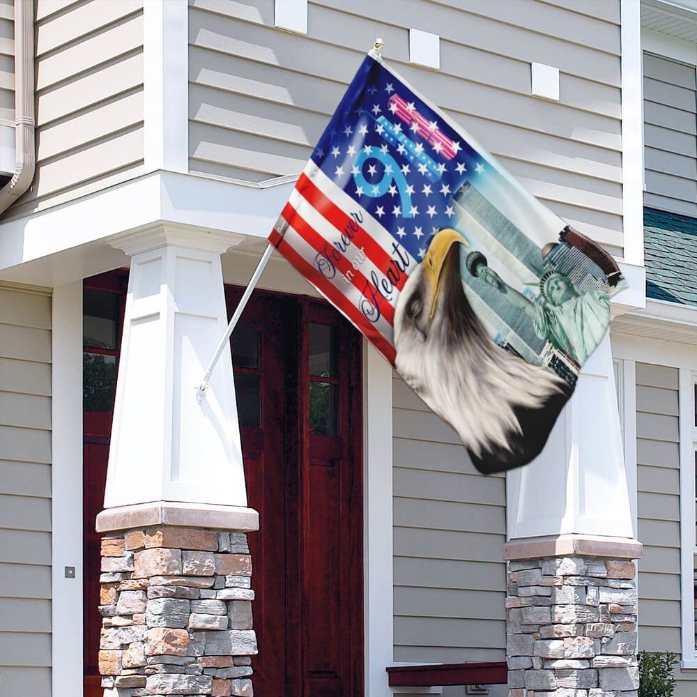 9 11 Never Forget Eagle Flagwix™ Forever In Our Heart 911 American Flag - Image 4