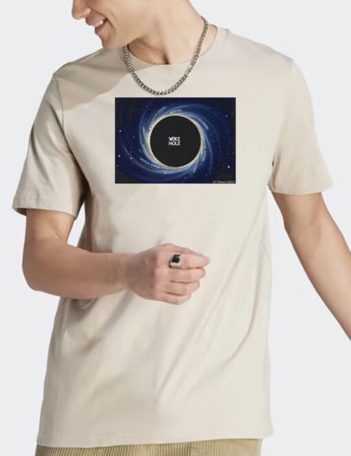 Black Hole Change A F Branco Design T Shirt