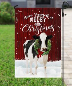 a little mooey christmas flag 1187