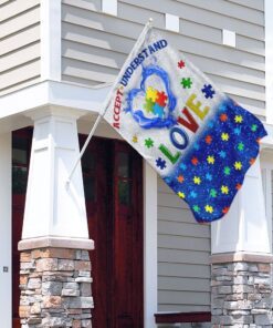 accept, understand, love autism flag 1907