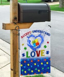 accept, understand, love autism flag 2722