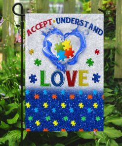 accept, understand, love autism flag 3738