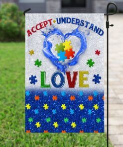 accept, understand, love autism flag 6494