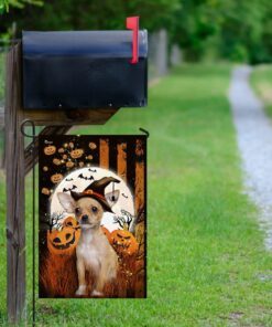 adorable chihuahua halloween flag flagwix™ happy halloween flag with chihuahua photo 6309