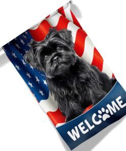 affenpinscher dog 4th of july american flag tqn1226fv4 7088