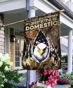 against all enemies foreign and domestic. eagle patriotism flag 4227