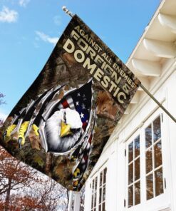against all enemies foreign and domestic. eagle patriotism flag 6576