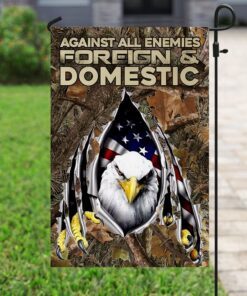 against all enemies foreign and domestic. eagle patriotism flag 7791