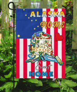 alaska. home sweet home flag 4184