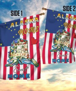alaska. home sweet home flag 4291