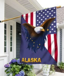 Alaska Flag American Eagle Alaska Flag TRL1748Fv1