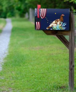 alaska state willow ptarmigan bird and forget me not flower mailbox cover mln1141mbv10 2238
