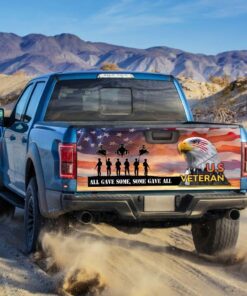 all gave some, some gave all veteran of america truck tailgate decal sticker wrap 3610