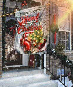 All Hearts Come Home For Christmas Flag