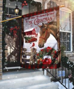 All Hearts Come Home For Christmas Flag