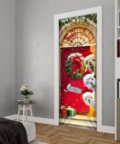 alpaca christmas door cover 3291