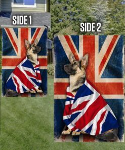 alsatian flag patriotic dog anl08f 1611
