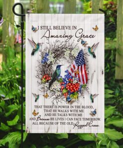 amazing grace hummingbird flag 3988