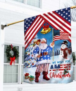 Ameri Christmas Santa Claus Flag THN3544F